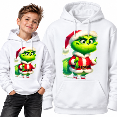 BLUZA Z KAPTUREM  ŚWIĄTECZNA GRINCH 3